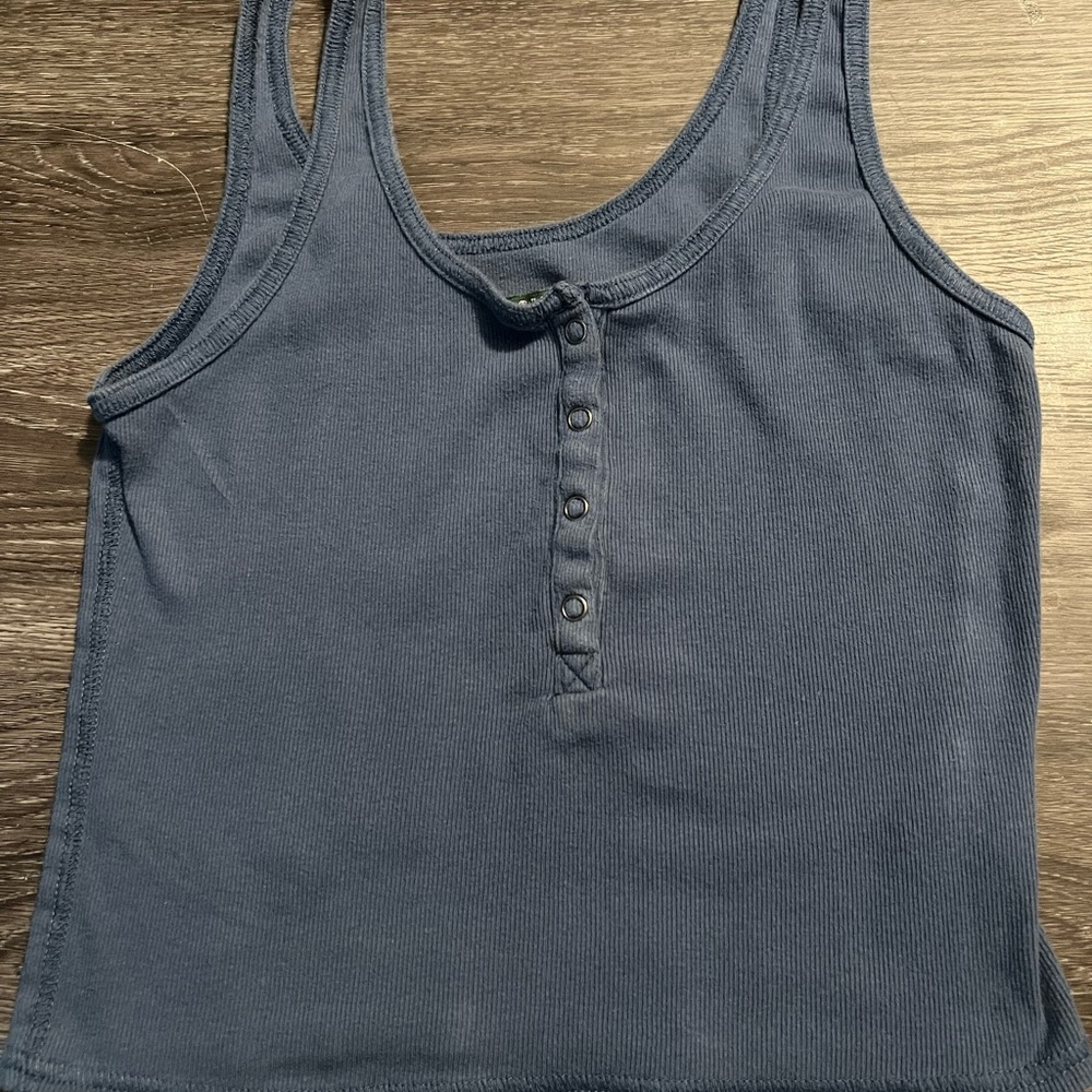 Wild fable button crop top